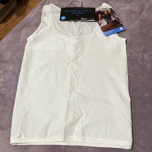 New Bali Women's White Light Control Camisole. Size XX.